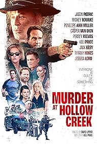 Penelope Ann Miller, Jason Patric, Mickey Rourke, Casper Van Dien, Patrick Muldoon, Paul Ben-Victor, David Lipper, Perrey Reeves, Tiffany Hines, Keli Price, Jack Kesy, and Jessica Lord in Murder at Hollow Creek (2024)