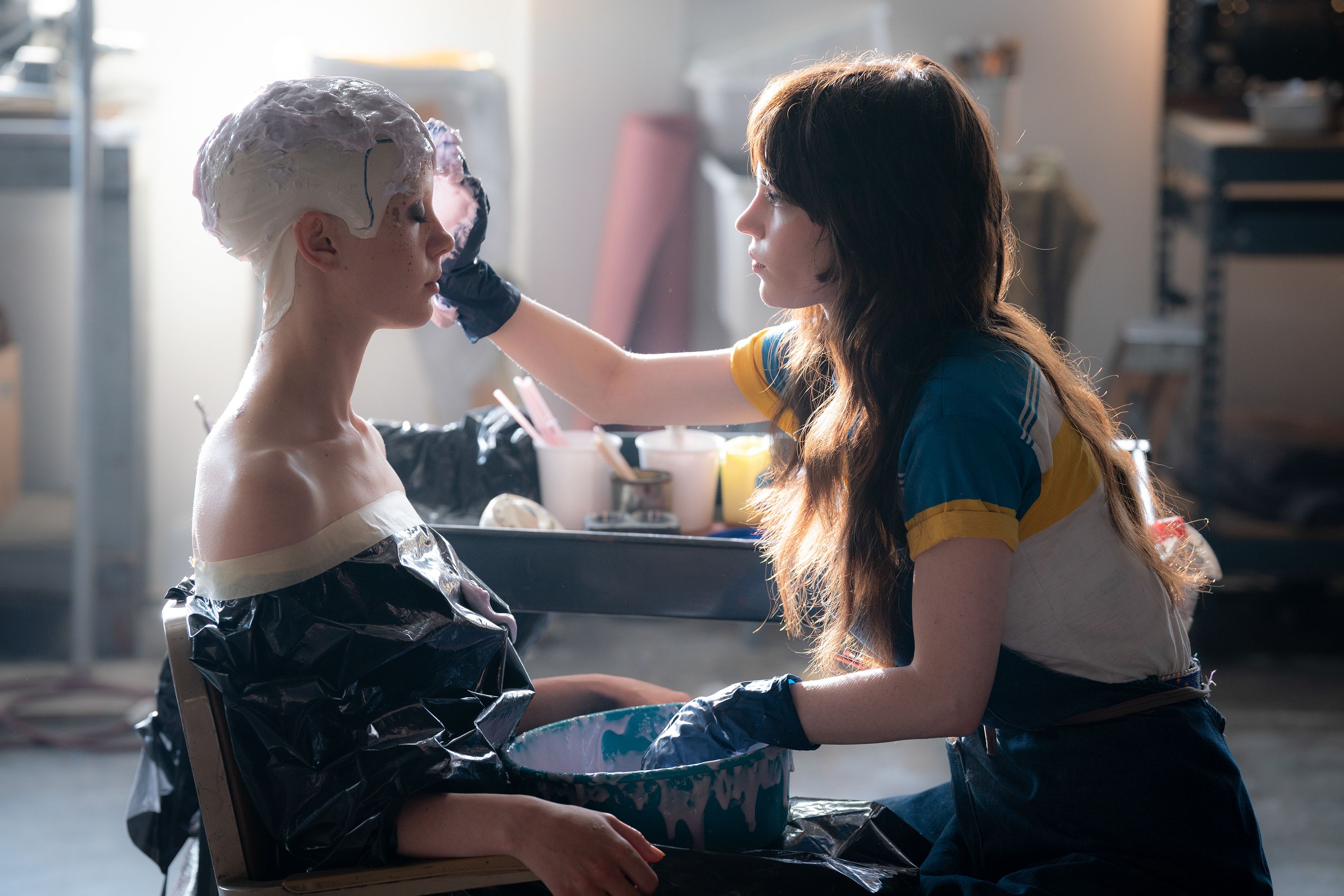 Mia Goth and Sophie Thatcher in MaXXXine (2024)