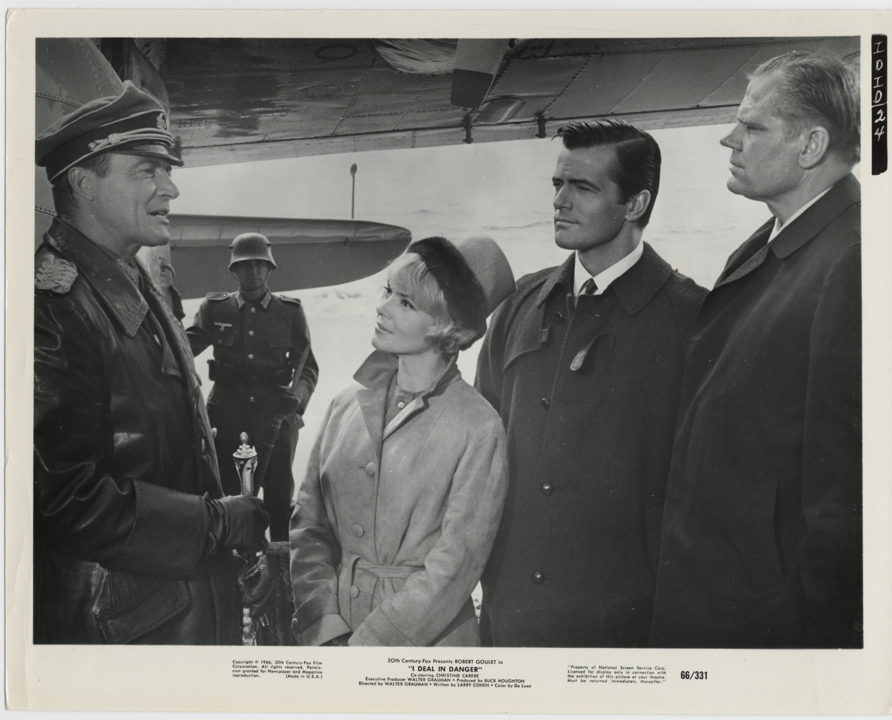 John Alderson, Christine Carère, Robert Goulet, and John Van Dreelen in I Deal in Danger (1966)