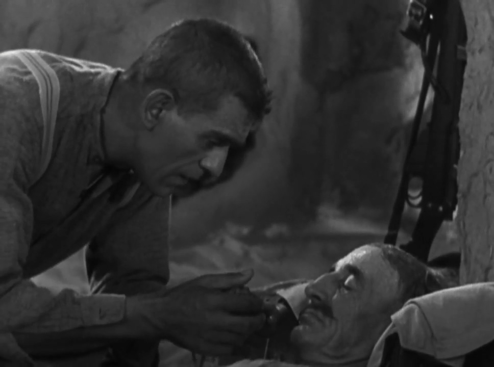 Boris Karloff and Brandon Hurst in The Lost Patrol (1934)