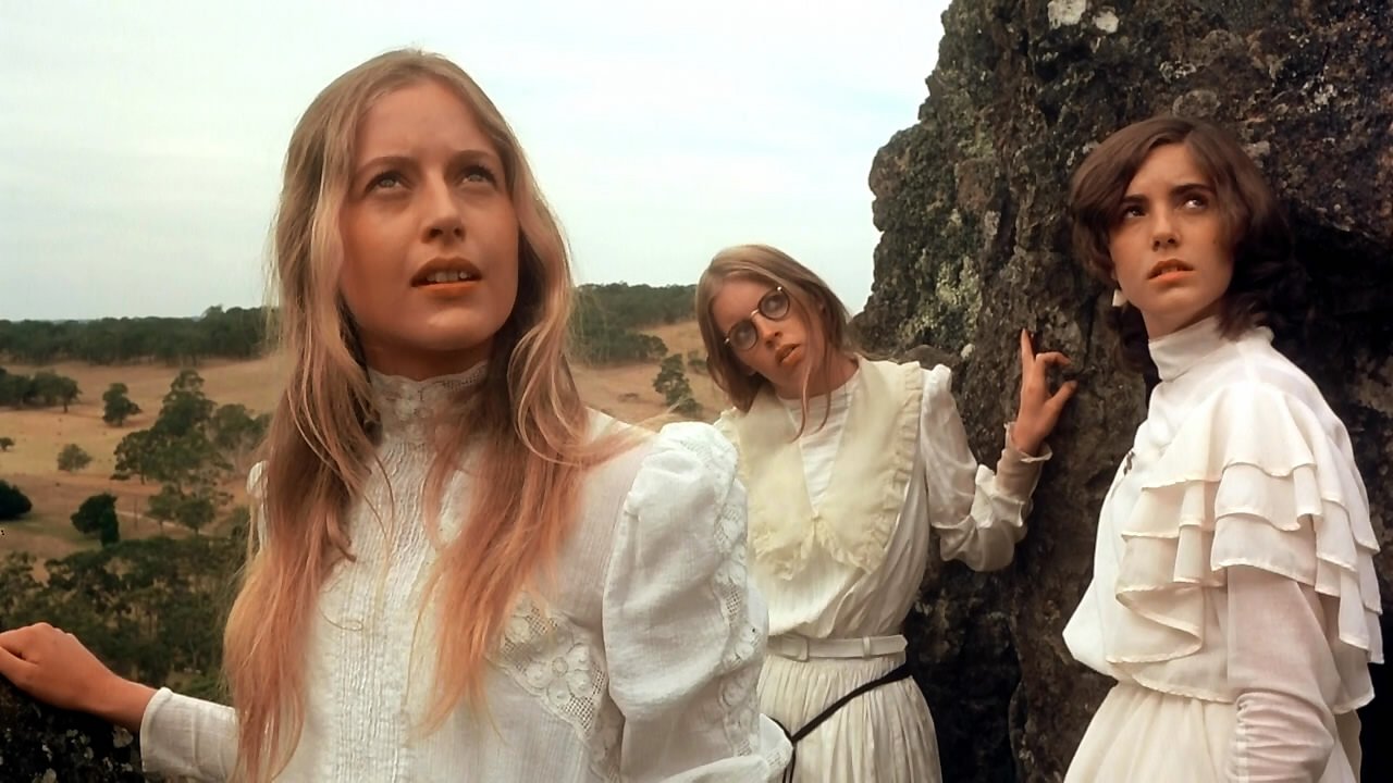 Anne-Louise Lambert, Karen Robson, and Jane Vallis in Picnic at Hanging Rock (1975)