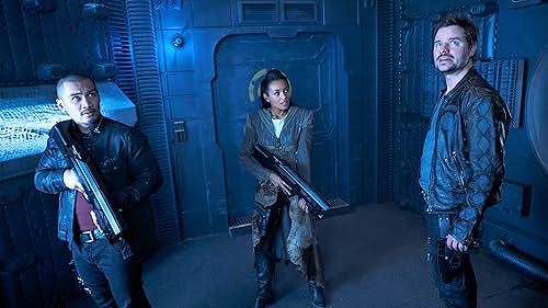 Anthony Lemke, Alex Mallari Jr., and Melanie Liburd in Dark Matter (2015)