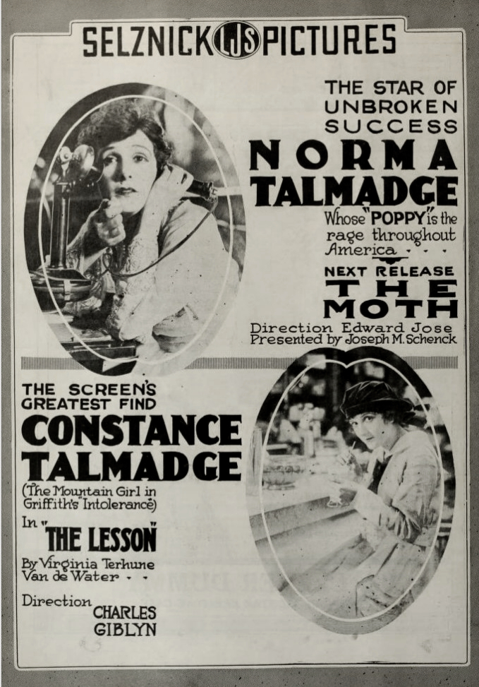 Constance Talmadge and Norma Talmadge in The Moth (1917)