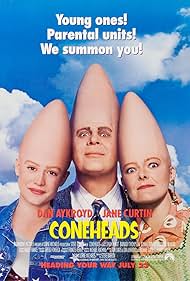 Dan Aykroyd, Jane Curtin, and Michelle Burke in Coneheads (1993)