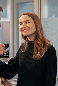 Dennis Quaid, Bridgit Mendler, and Brent Morin in Merry Happy Whatever (2019)