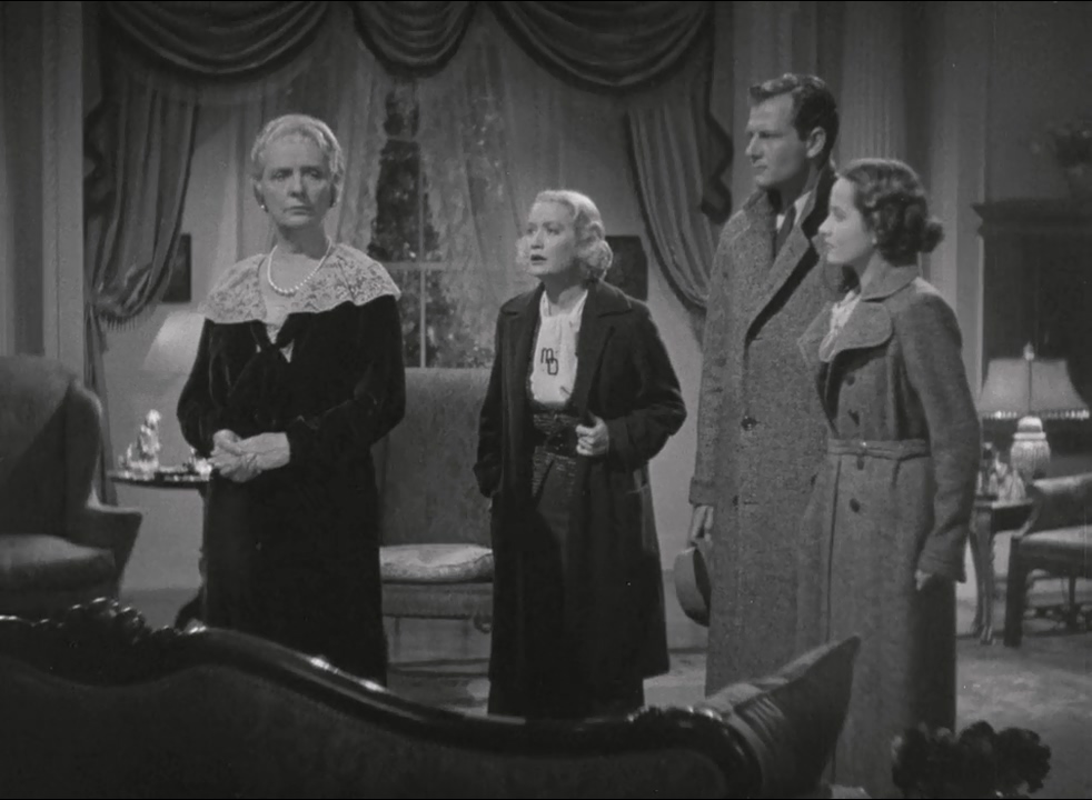 Miriam Hopkins, Alma Kruger, Joel McCrea, and Merle Oberon in These Three (1936)