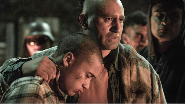 Cliff Curtis, James Napier Robertson, and James Rolleston in The Dark Horse (2014)