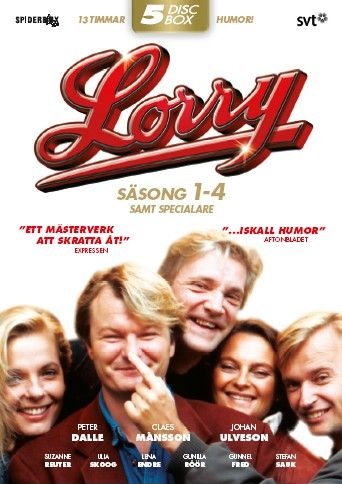 Peter Dalle, Gunnel Fred, Claes Månsson, Suzanne Reuter, and Johan Ulveson in Lorry (1989)