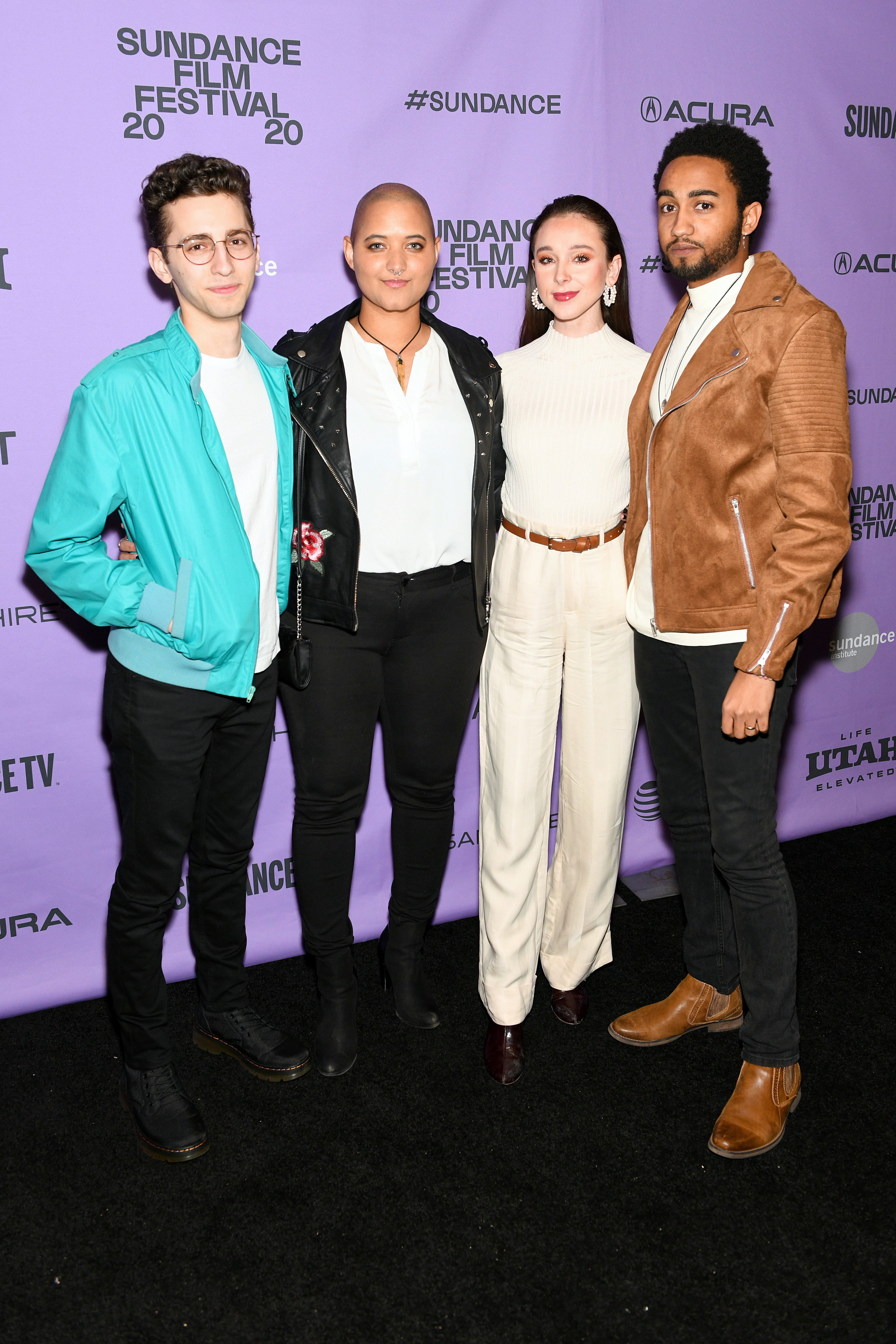 Daniel Rashid, Anissa Matlock, Courtney Dietz, and Stephen Ruffin at an event for Beast Beast (2020)