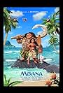 Dwayne Johnson, Alan Tudyk, and Auli'i Cravalho in Moana: Un mar de aventuras (2016)