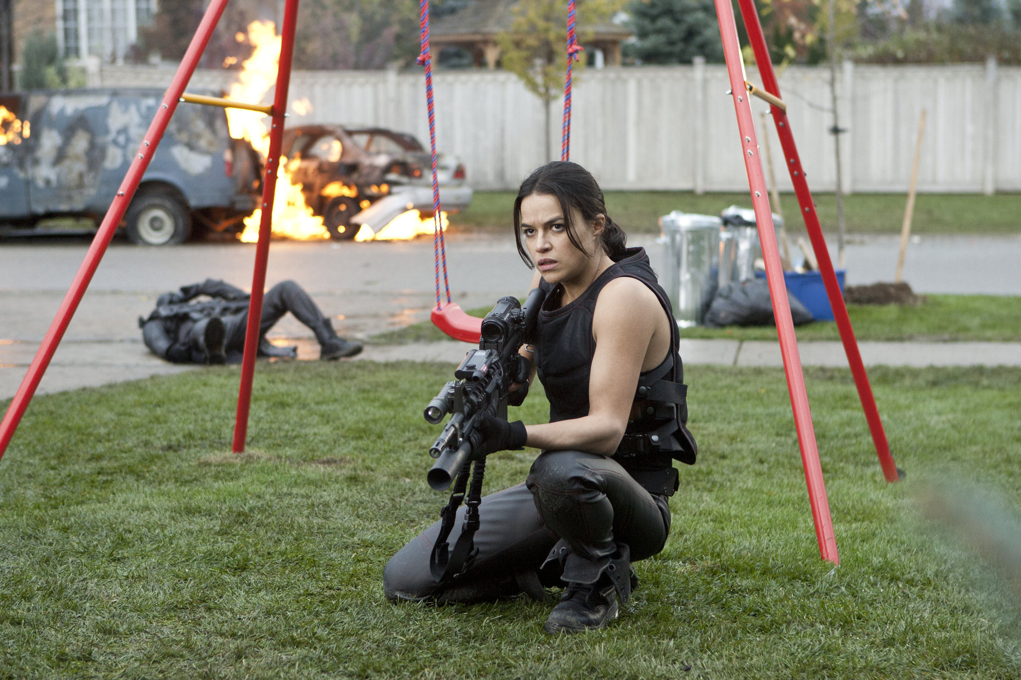 Michelle Rodriguez in Resident Evil: Venganza (2012)