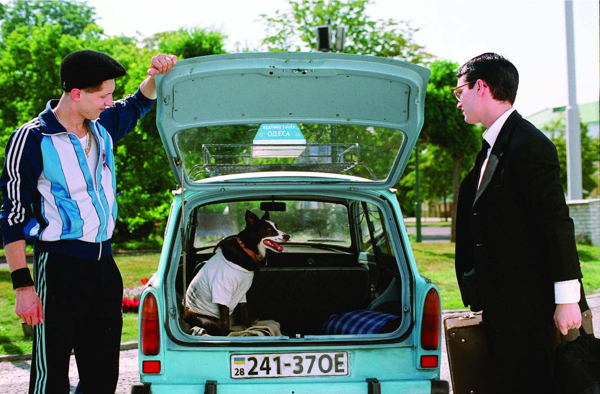 Elijah Wood and Eugene Hutz in Everything Is Illuminated (2005)