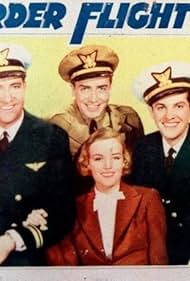 Frances Farmer, Robert Cummings, John Howard, and Grant Withers in Border Flight (1936)