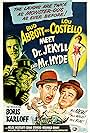 Boris Karloff, Bud Abbott, Lou Costello, and Helen Westcott in Abbott e Costello Enfrentando o Médico e o Monstro (1953)