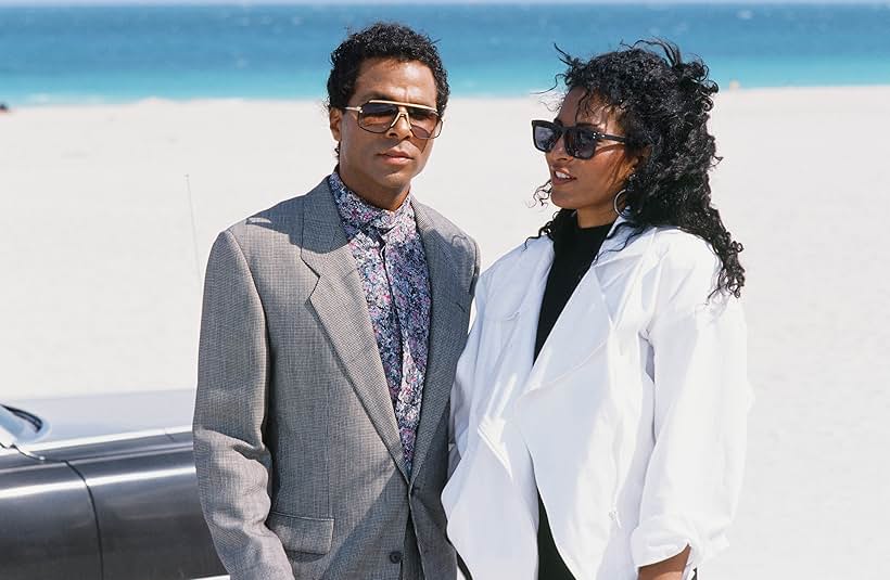 Pam Grier and Philip Michael Thomas in Miami Vice (1984)