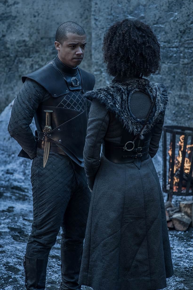 Jacob Anderson and Nathalie Emmanuel in Game of Thrones (2011)