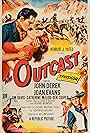 John Derek, Ben Cooper, and Joan Evans in The Outcast (1954)