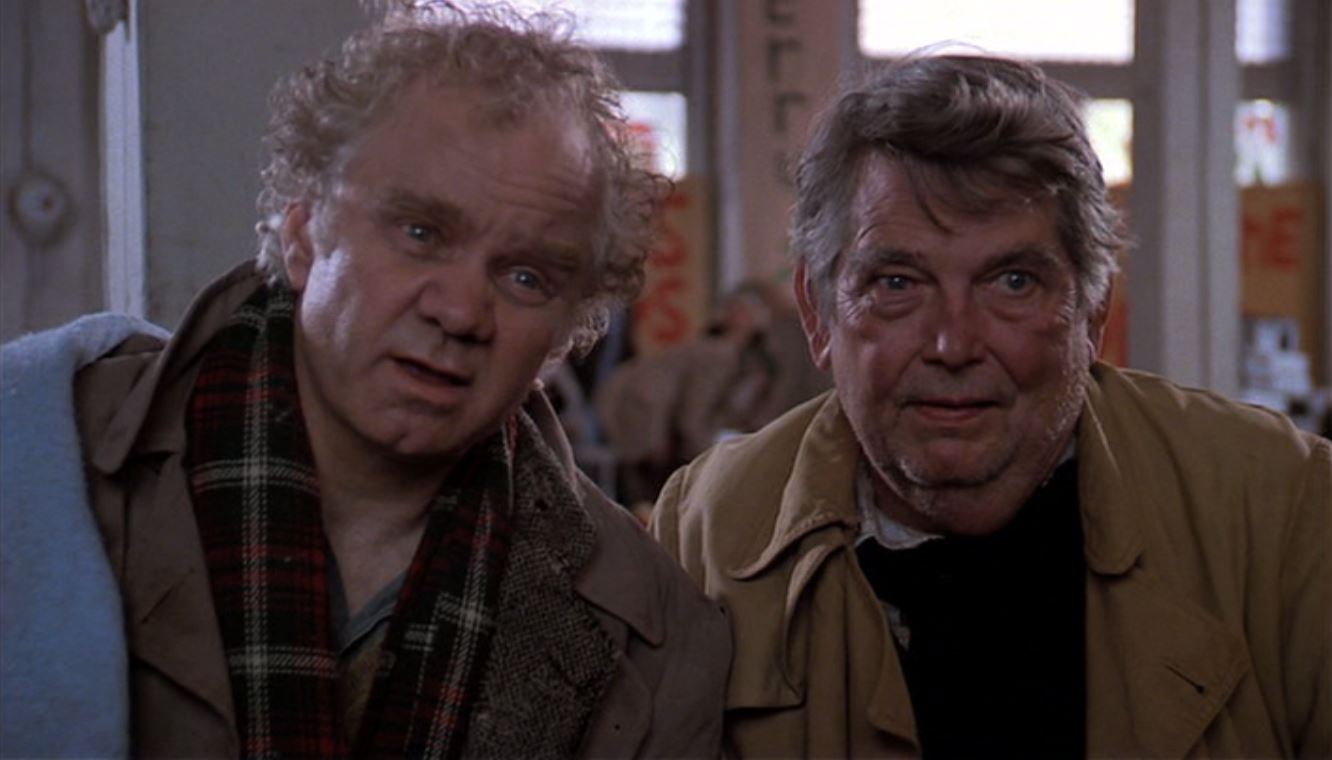 Michael J. Pollard and Logan Ramsey in Scrooged (1988)