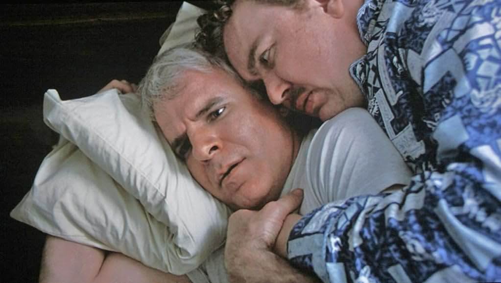 Steve Martin and John Candy in Mejor solo que mal acompañado (1987)