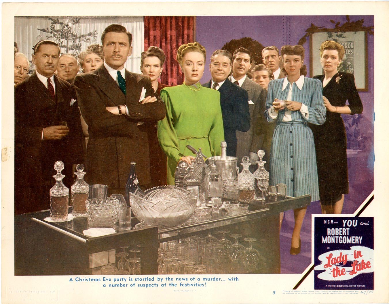 Leon Ames, Charles Bradstreet, David Cavendish, Roger Cole, Frank Dae, Kathleen Lockhart, Bert Moorhouse, Ellay Mort, James Nolan, William Roberts, Fred Santley, and Audrey Totter in Lady in the Lake (1946)