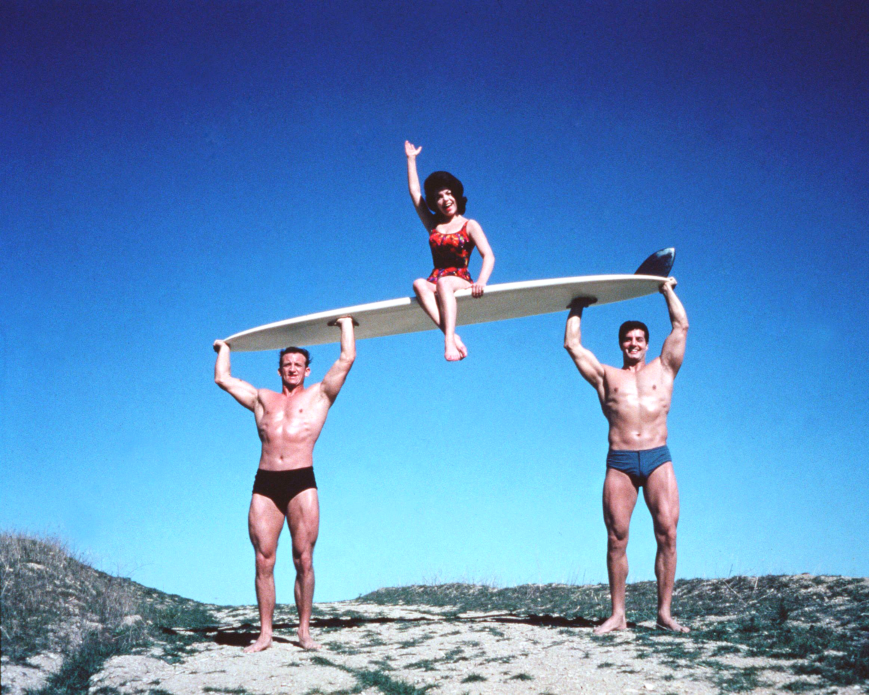 Annette Funicello, William Asher, and Peter Lupus in Muscle Beach Party (1964)