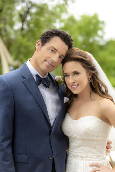 Lacey Chabert and Brennan Elliott in All of My Heart: The Wedding (2018)