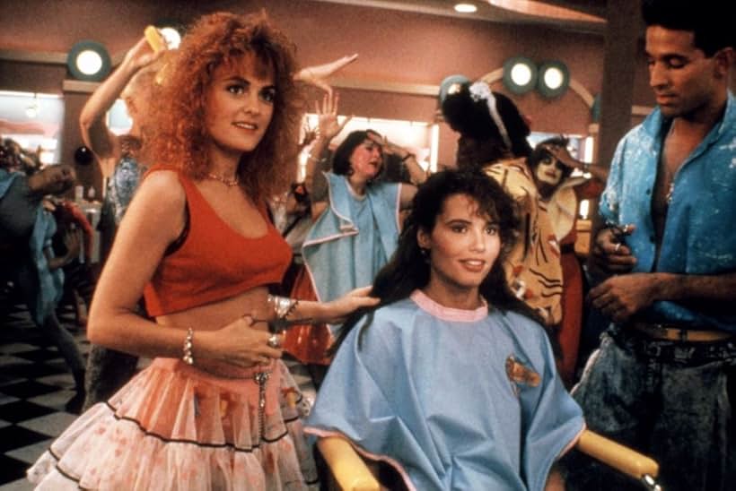 Geena Davis and Julie Brown in Earth Girls Are Easy (1988)