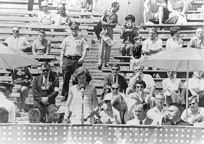 Eunice Kennedy Shriver in Westside Special Olympics (WSO) Games (1976)