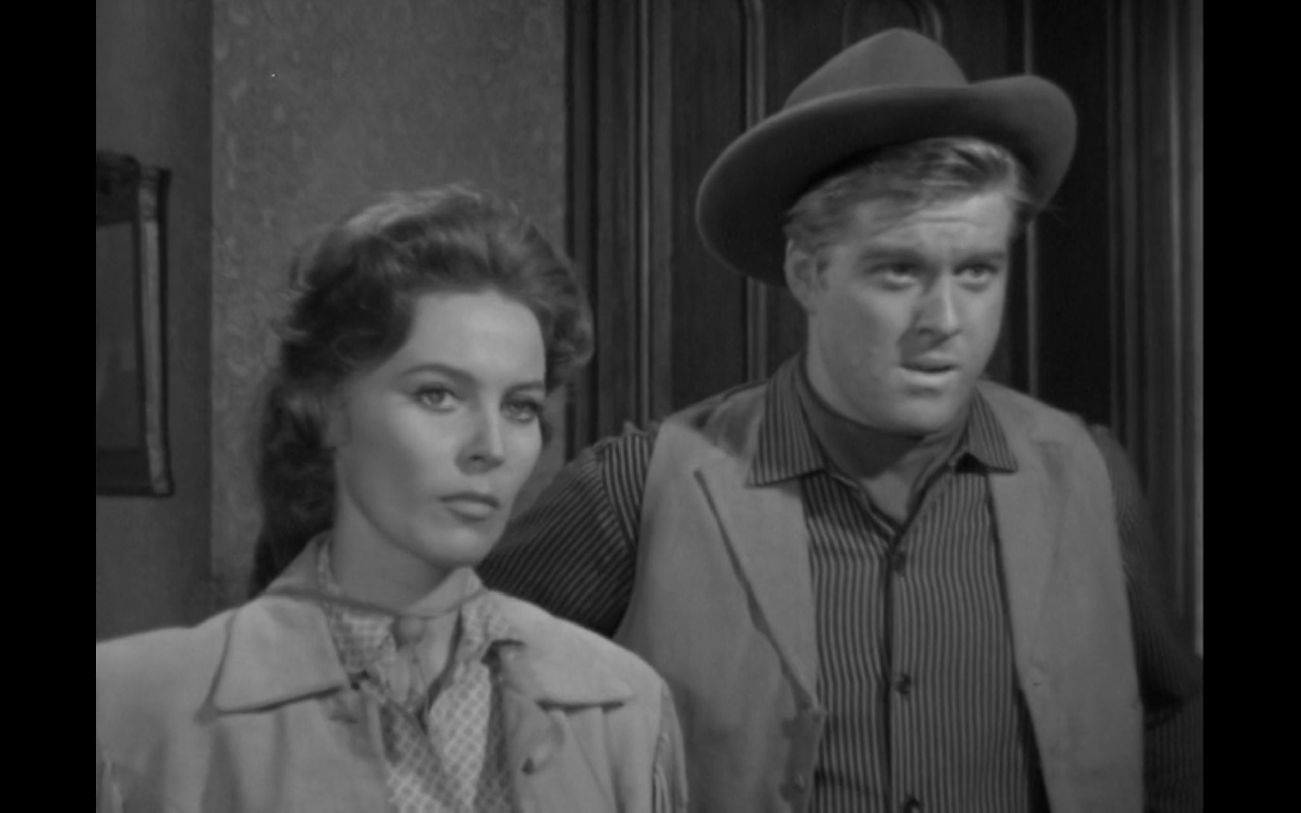 Robert Redford and Susan Morrow in Maverick (1957)