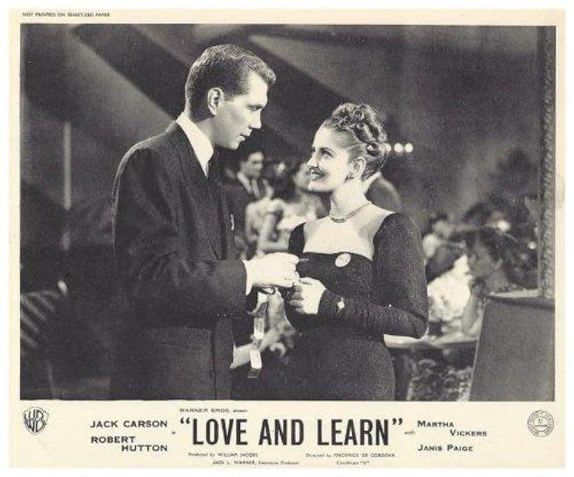 Robert Hutton and Martha Vickers in Love and Learn (1947)