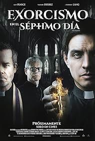 Guy Pearce, Stephen Lang, and Vadhir Derbez in Exorcismo En El Séptimo Día (2021)