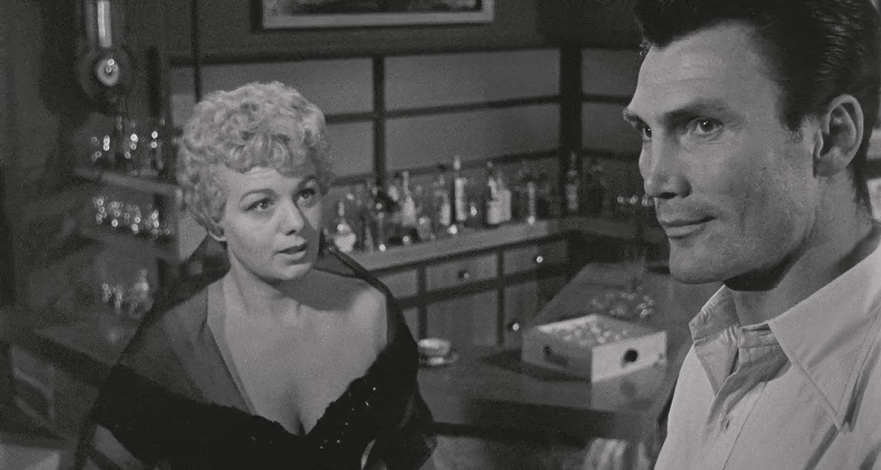 Jack Palance and Shelley Winters in Hollywood-Story (1955)