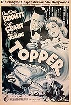 Cary Grant, Constance Bennett, and Roland Young in Das blonde Gespenst (1937)