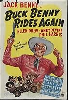 Jack Benny, Eddie 'Rochester' Anderson, Andy Devine, and Ellen Drew in Buck Benny Rides Again (1940)