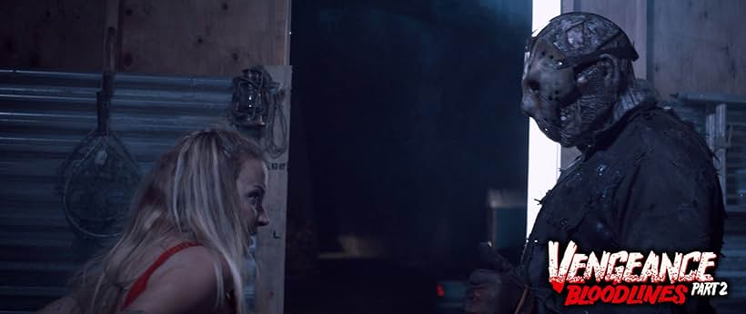 Tamara Glynn and Jason Brooks in Friday the 13th Vengeance 2: Bloodlines (2022)