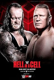 Mark Calaway and Brock Lesnar in WWE Hell in a Cell (2015)