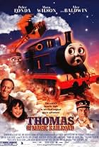 Alec Baldwin, Peter Fonda, Neil Crone, Edward Glen, Keith Scott, Mara Wilson, and John Bellis in Thomas and the Magic Railroad (2000)