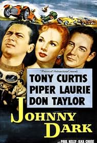 Tony Curtis, Piper Laurie, and Don Taylor in Johnny Dark (1954)