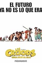 Nicolas Cage, Catherine Keener, Cloris Leachman, Leslie Mann, Ryan Reynolds, Peter Dinklage, Clark Duke, Chris Sanders, James Ryan, Kailey Crawford, Emma Stone, and Kelly Marie Tran in Los Croods: Una nueva era (2020)