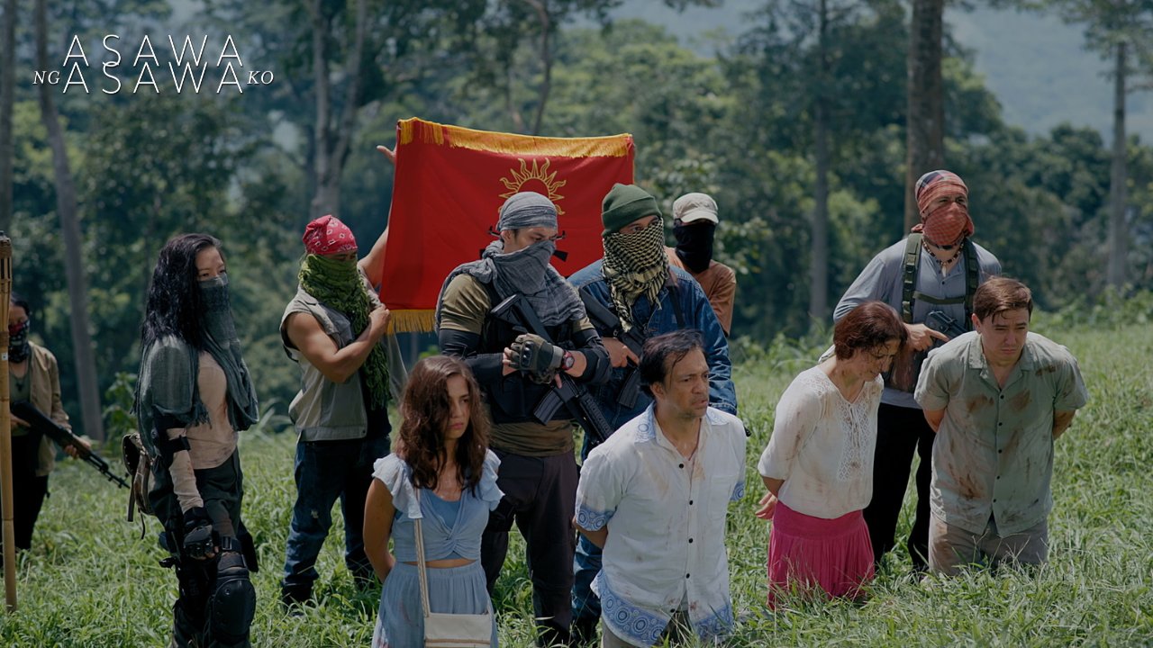 Kim De Leon, Jeniffer Maravilla, Joshua Eliason, Joem Bascon, Giovanni Baldisseri, Jasmine Curtis-Smith, and Luis Hontiveros in My Husband's Wife (2024)