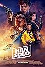 Woody Harrelson, Paul Bettany, Thandiwe Newton, Donald Glover, Alden Ehrenreich, Phoebe Waller-Bridge, Emilia Clarke, Joonas Suotamo, and Erin Kellyman in Han Solo. Una historia de Star Wars (2018)