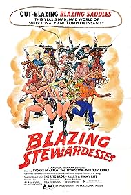 Yvonne De Carlo, Don 'Red' Barry, Regina Carrol, Connie Hoffman, Marilyn Joi, Geoffrey Land, Robert Livingston, Harry Ritz, and Jimmy Ritz in Blazing Stewardesses (1975)