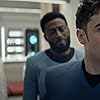 Ethan Peck, Babs Olusanmokun, and Jess Bush in Star Trek: Strange New Worlds (2022)