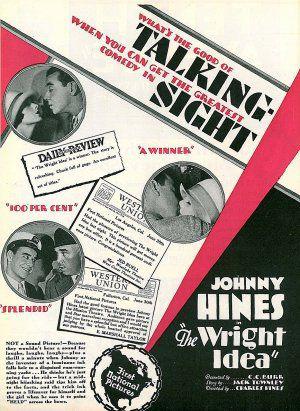 Johnny Hines and Louise Lorraine in The Wright Idea (1928)