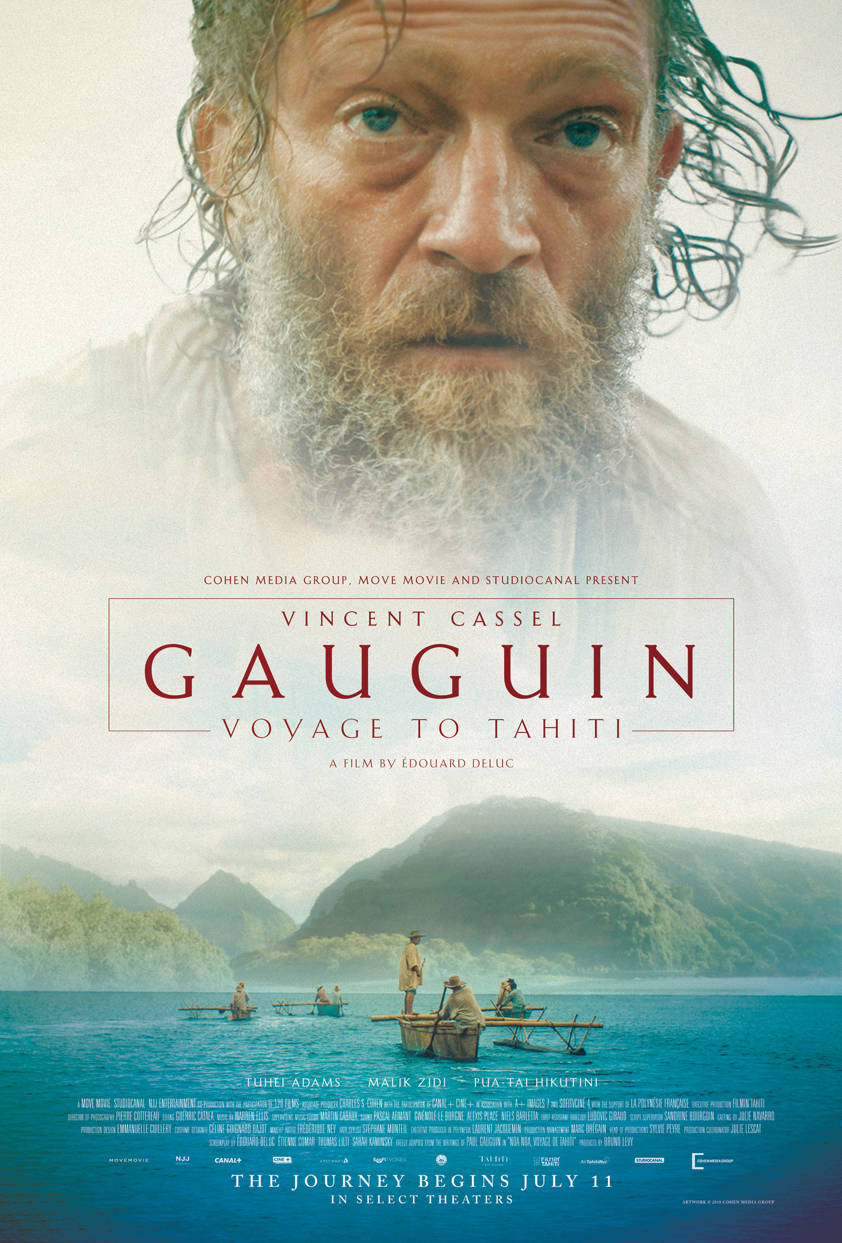 Vincent Cassel, Malik Zidi, Tuheï Adams, and Pua-Taï Hikutini in Gauguin (2017)