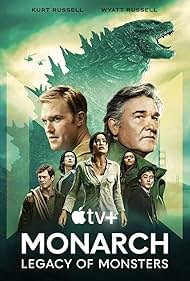 Kurt Russell, Wyatt Russell, Ren Watabe, Anders Holm, Anna Sawai, Kiersey Clemons, and Mari Yamamoto in Monarch: Legacy of Monsters (2023)