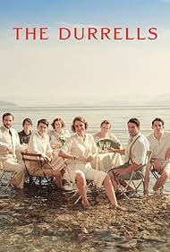 Keeley Hawes, Yorgos Karamihos, Anna Savva, Alexis Georgoulis, Josh O'Connor, Constantin Symsiris, Milo Parker, Daisy Waterstone, and Callum Woodhouse in I Durrell - La famiglia e altri animali (2016)