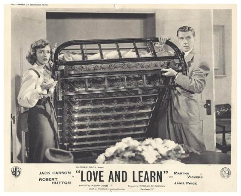 Robert Hutton and Martha Vickers in Love and Learn (1947)