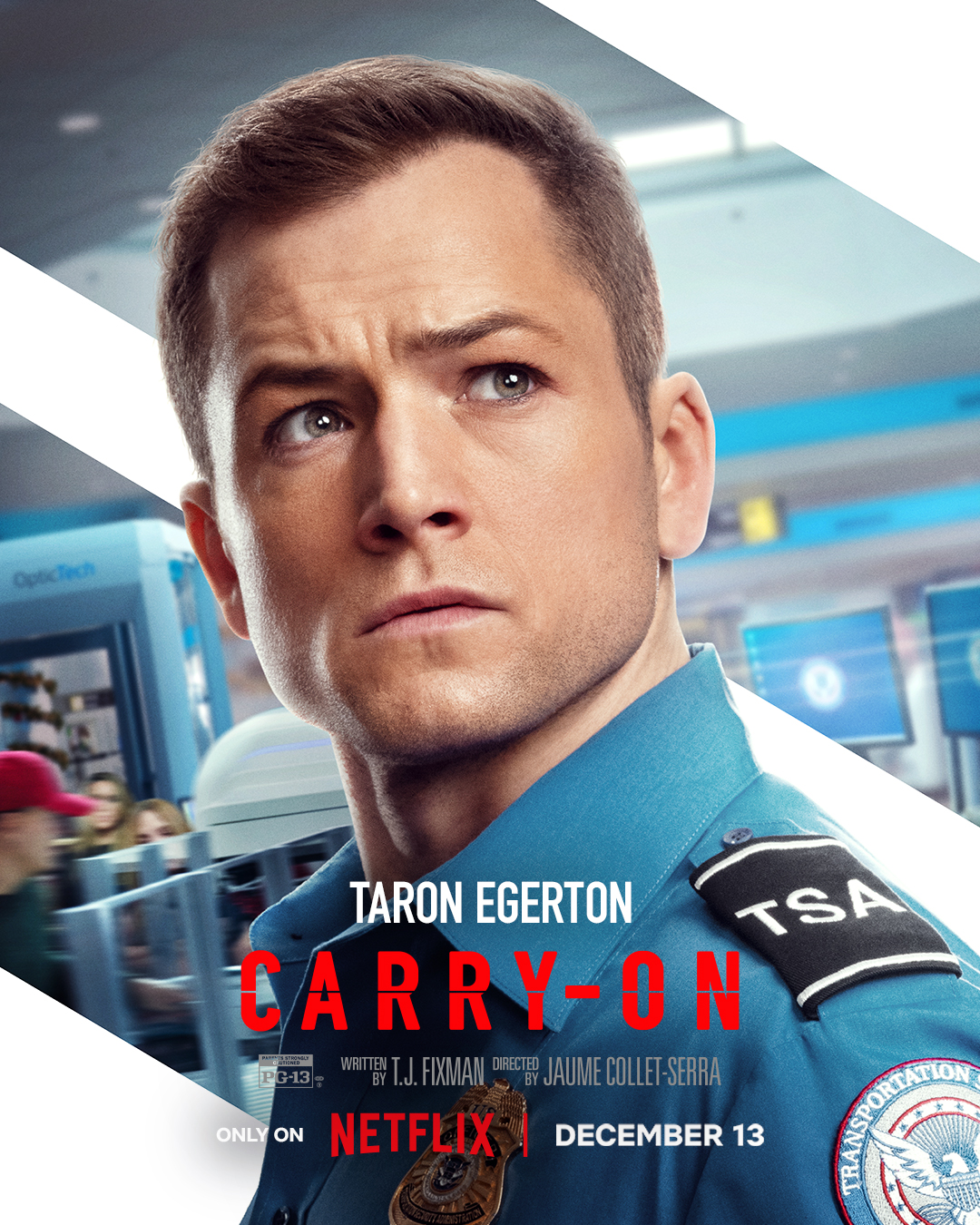 Taron Egerton in Carry-On (2024)