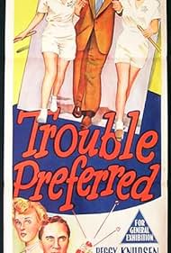 Peggy Knudsen, Lynne Roberts, and Charles Russell in Trouble Preferred (1948)